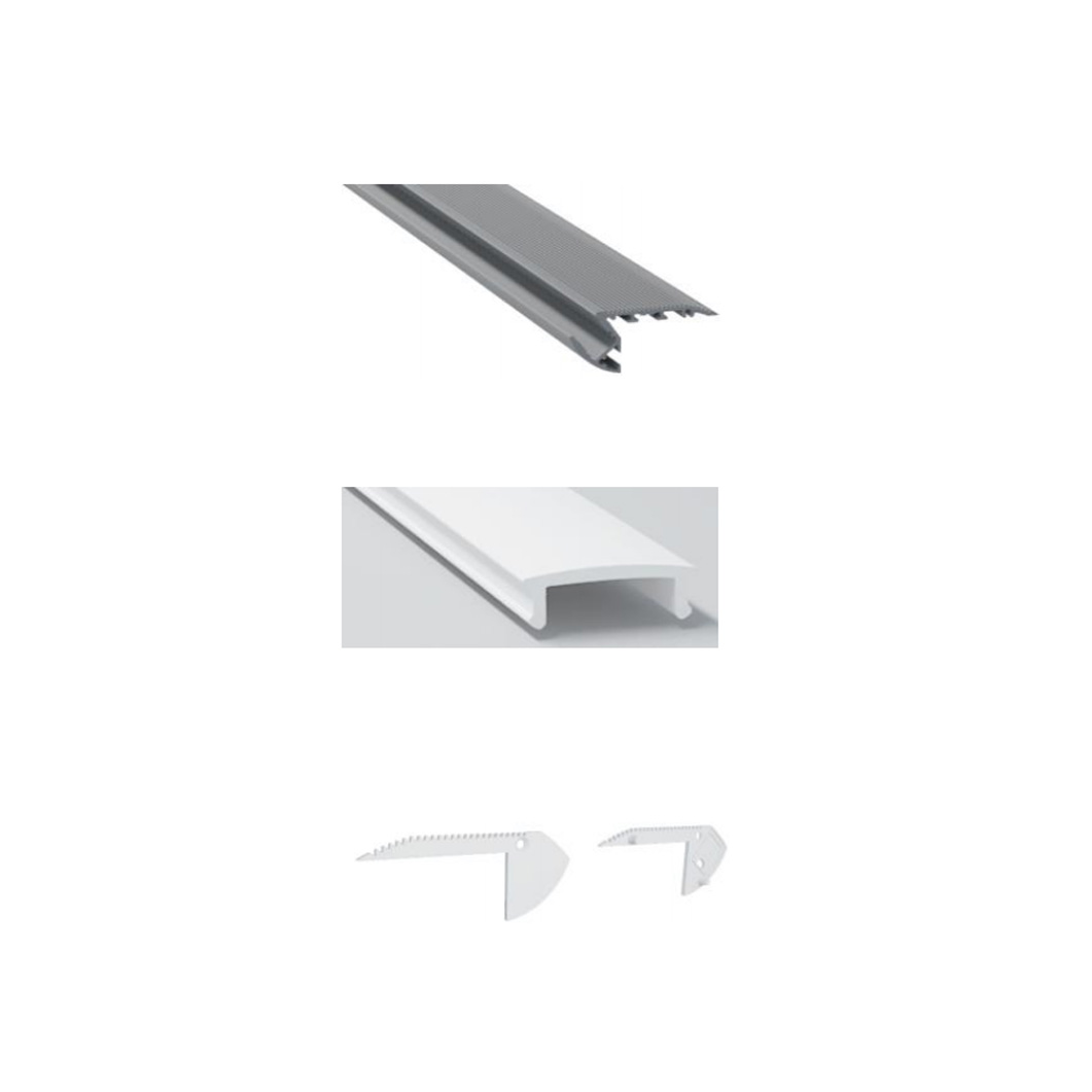 Stair Lighting LED Aluminum Profile For 10mm LED Light Strips Stair Lighting LED Aluminum Profile For 10mm LED Light Strips